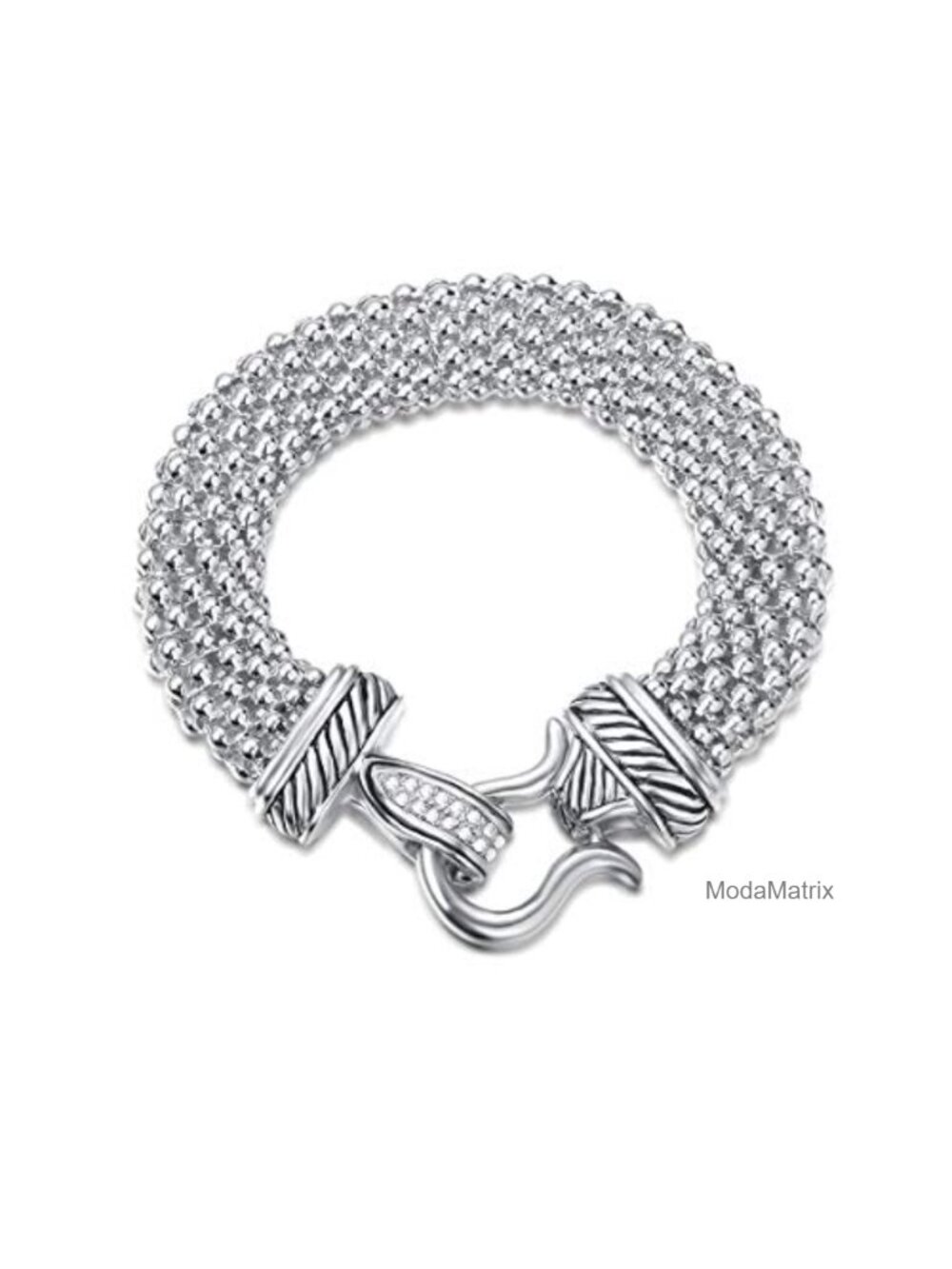 UNY Antique Popcorn Chain Designer Inspired Bracelet, Magnetic Clasp, Women's